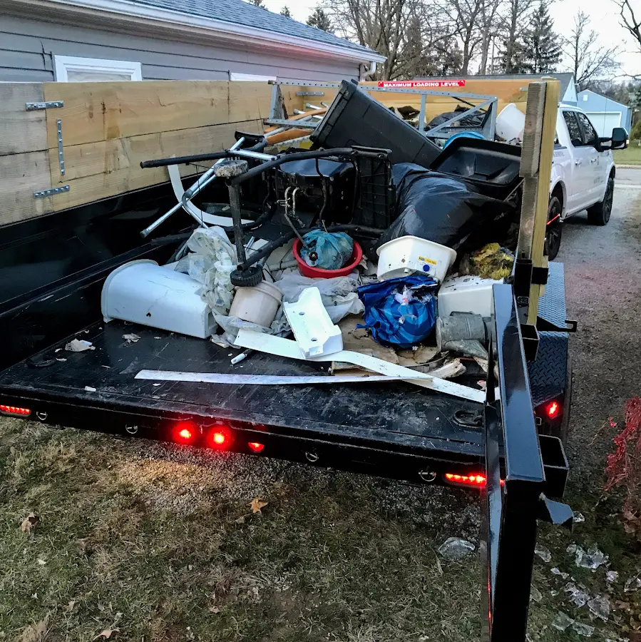 Roll-off dumpster delivered to a residential driveway in Whetstone